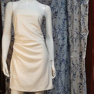 NWT H&M White Strapless Dress Size M